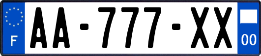 AA-777-XX