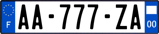 AA-777-ZA