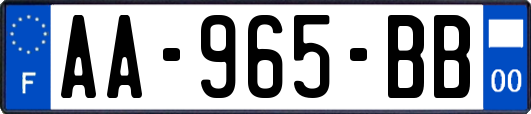 AA-965-BB