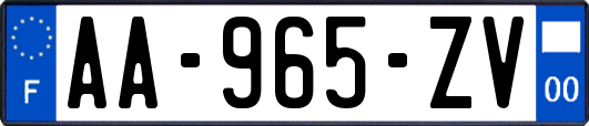 AA-965-ZV