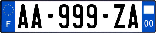 AA-999-ZA