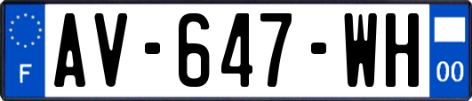 AV-647-WH