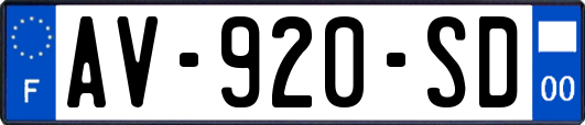 AV-920-SD