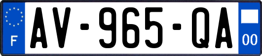 AV-965-QA