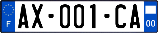 AX-001-CA