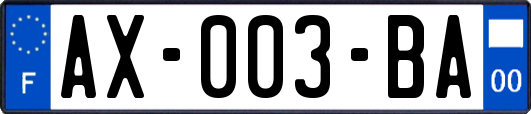 AX-003-BA