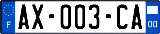 AX-003-CA