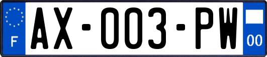 AX-003-PW