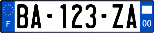 BA-123-ZA