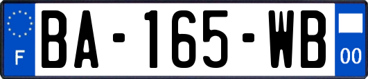 BA-165-WB