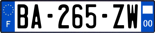 BA-265-ZW