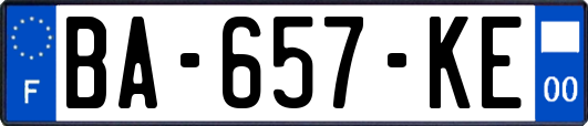BA-657-KE