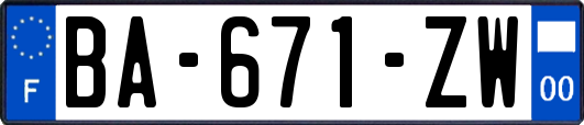 BA-671-ZW