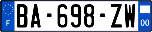 BA-698-ZW