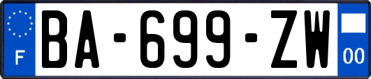 BA-699-ZW