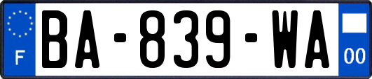 BA-839-WA