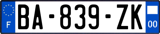 BA-839-ZK