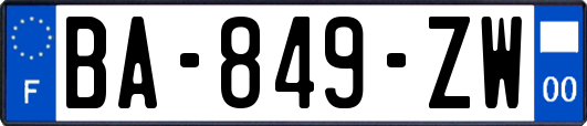 BA-849-ZW