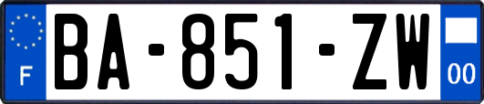 BA-851-ZW