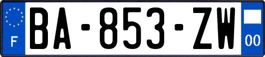 BA-853-ZW