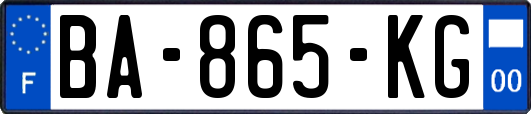 BA-865-KG