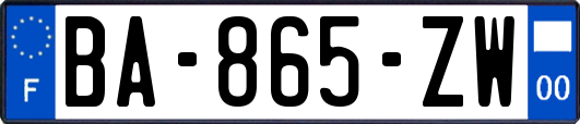 BA-865-ZW