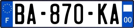 BA-870-KA