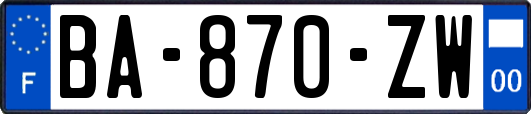 BA-870-ZW