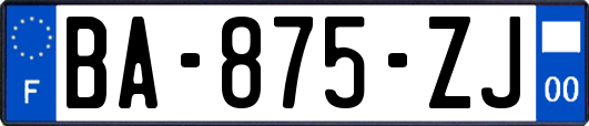 BA-875-ZJ