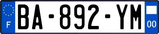 BA-892-YM