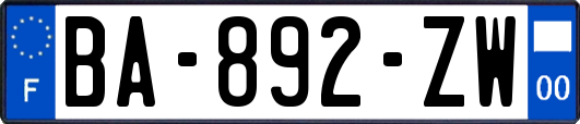 BA-892-ZW