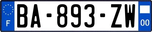 BA-893-ZW