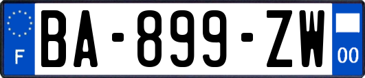 BA-899-ZW