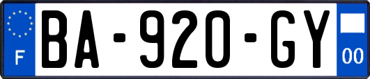 BA-920-GY