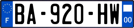 BA-920-HW