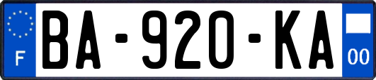 BA-920-KA