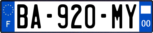 BA-920-MY