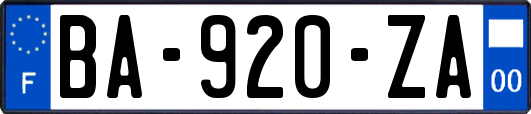 BA-920-ZA