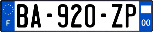 BA-920-ZP