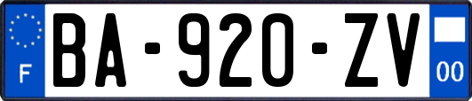 BA-920-ZV