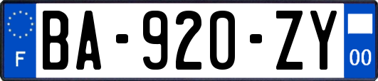 BA-920-ZY