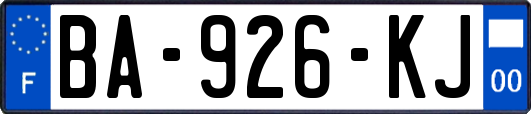 BA-926-KJ
