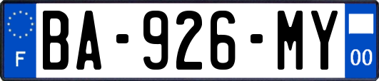 BA-926-MY