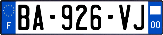 BA-926-VJ