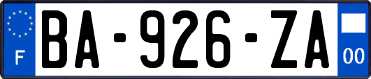 BA-926-ZA