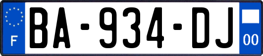 BA-934-DJ