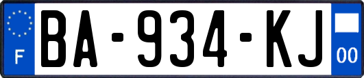 BA-934-KJ