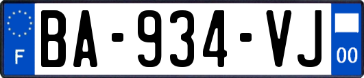 BA-934-VJ
