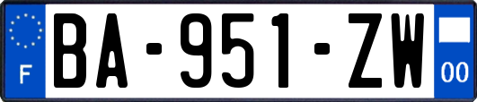BA-951-ZW