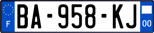 BA-958-KJ